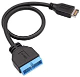 zdyCGTime USB 3,0 Connettore del pannello frontale a USB 3,0 da 20 pin Connettore motherboard Adattatore per cavo di prolunga,Compatibile ...