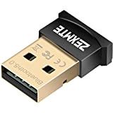 ZEXMTE Adattatore USB Bluetooth CSR 4.0 USB Dongle Ricevitore Bluetooth Trasferimento wireless Adattatore per PC portatile Supporto per Windows 10/8/7 ...