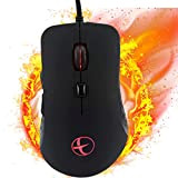 Zienstar Mouse Riscaldato,Inverno Hand Warmer USB Gaming Mouse ,38-48℃ Calore Regolabile