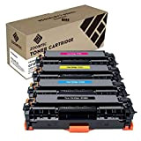 ZOOMTEC Sostituzione per HP 312X CF380X 312A CF380A CF381A CF382A CF383A 4 Paquet Toner Cartucce pour HP Color LaserJet Pro ...