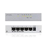 Zyxel 5-Port Desktop Gigabit Ethernet Switch - custodia metallica, Garanzia a Vita [GS105B]